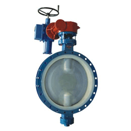 國标氟襯裏(lǐ)蝶閥（法蘭）